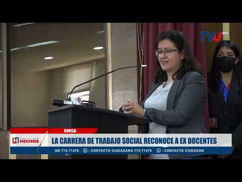 LA CARRERA DE TRABAJO SOCIAL RECONOCE A EX DOCENTES POR SU TRAYECTORIA ACADÉMICA