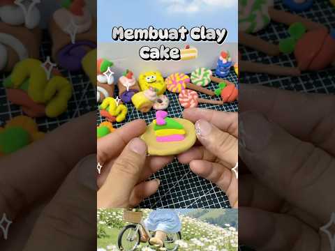 Membuat Clay Cake🍰#clay #clayart #claycraft #clayvideos #diy #diyclay #cake #shorts #shortsfeed