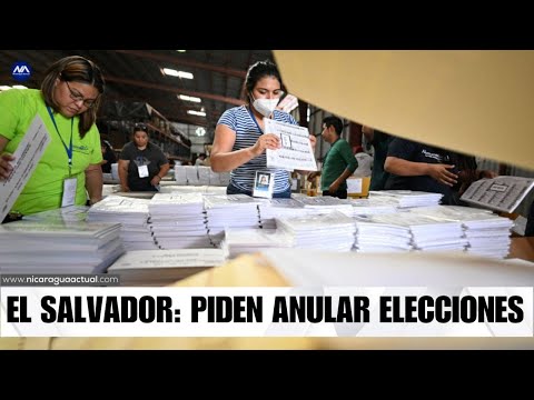 Partidos políticos de oposición en El Salvador piden anular elecciones del 4 de febrero