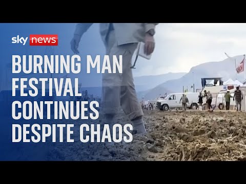 Burning Man Festival continues after severe storm flooding