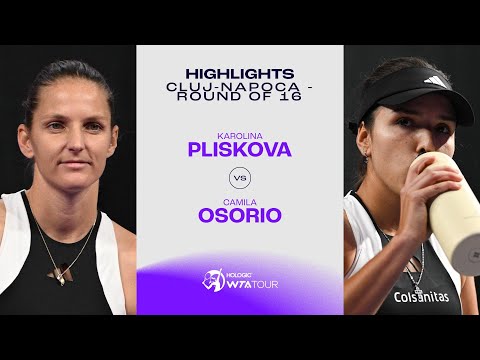 Karolina Pliskova vs. Camila Osorio | 2024 Cluj-Napoca Round of 16 | WTA Match Highlights