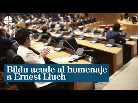 El Congreso y ex ministros homenajean al asesinado Ernest Lluch en un acto al que asiste Bildu