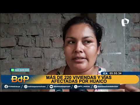 BDP más de 220 viviendas y vías afectadas por huaico