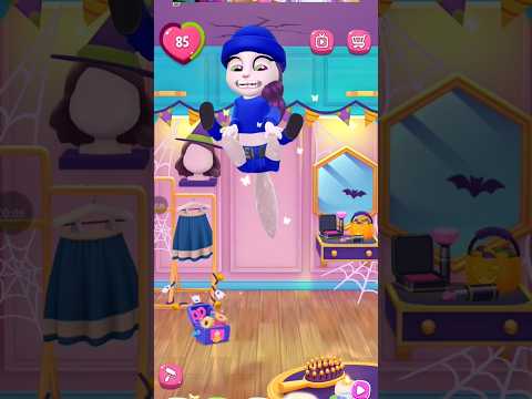 omg 😱 😲 😱  My Angela Fail Down #mytalkingangela2 #diycosplay #games #cosplay #gaming