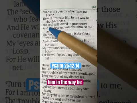Psalm 25:12-14 #jesusisgod #jesusislord #bibleverse #biblepassage #psalms #discipleship #wisdom #joy