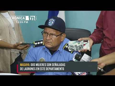 15 detenidos por delitos de peligrosidad en Masaya - Nicaragua
