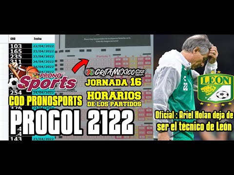 Ariel Holan deja de ser el técnico de León | PROGOL 2122 Horarios y Códigos de Pronosport