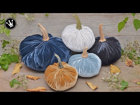 DIY - Herbstdeko selbermachen | Kürbisse aus Samt | Velvet Pumkins | How to