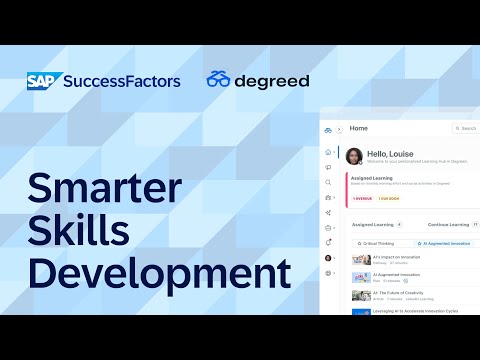 Smarter Skills Development with SAP SuccessFactors and Degreed