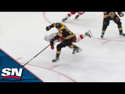 Charlie McAvoy Crushes Sebastian Aho With Massive Open-Ice Hit