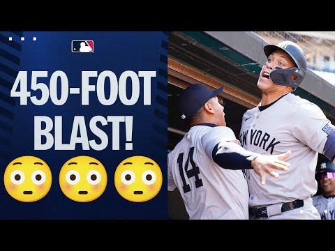 Aaron Judge MOONSHOT! Yankees slugger blasts one 450 feet!