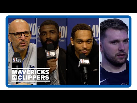Jason Kidd, Kyrie Irving, P.J. Washington, Luka Doncic | Mavs-Clippers Game 6 postgame interviews