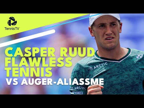 Casper Ruud Flawless Tennis vs Auger-Aliassime | Montreal 2022 Highlights