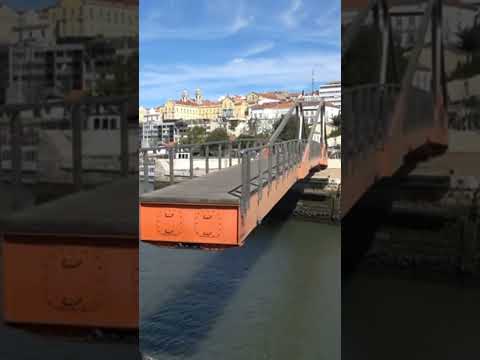 Rocha do Conde d'Óbidos Mobile bridge moving #shorts #bridge #views