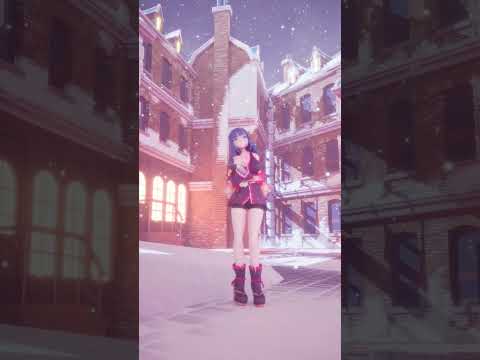 겨울 도시에 핑크 닌자 등장