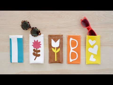 How to sew a Sunglasses Case - cute + easy!