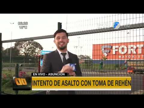 Intento de asalto con toma de rehén en Asunción