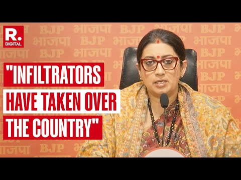 Smriti Irani Accuses AAP Of Backing Bangladeshi Infiltrators, Claims 2 MLAs Made Fake Aadhar