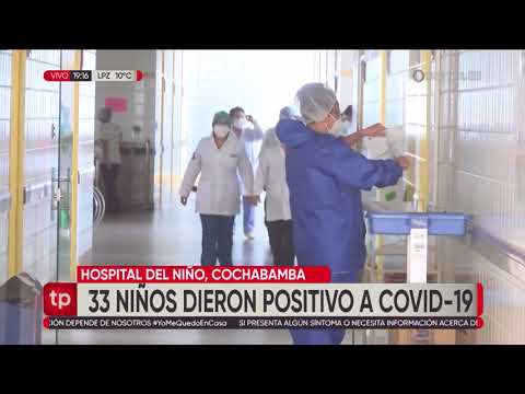 33 menores dieron positivo a Covid-19 en el Hospital del Niño, en Cochabamba