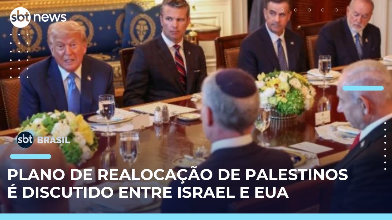 Trump e Netanyahu discutem plano para realocar palestinos de Gaza em outros países | SBTBrasil