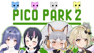 【PICO PARK2】#エフシバ 協力プレイ(連帯責任)で叫んでいくゾ！！【エトラ／鈴鳴すばる／シマハイイロギツネ／フルル】