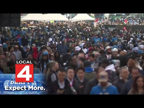 Fans try to set another NFL draft record on night 2 in downtown Detroit