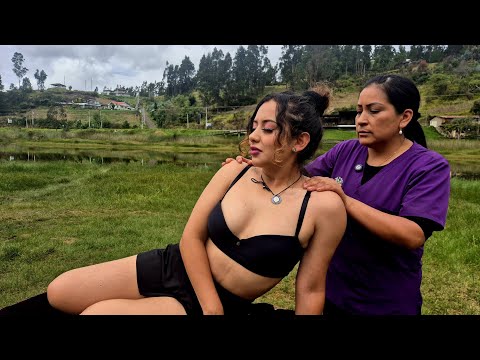 ASMR, Masaje relajante para el estrés con Maritza Pangol y Mika 