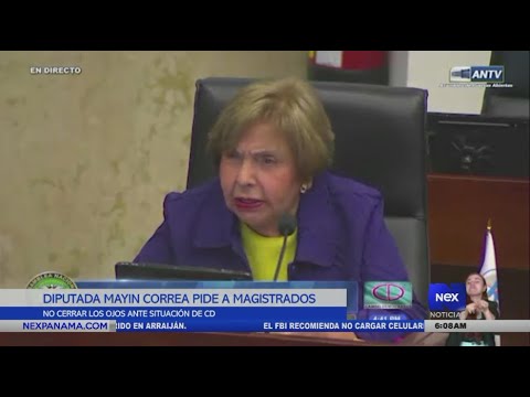 Diputada Mayín Correa pide a magistrados no cerrar los ojos ante situación del CD