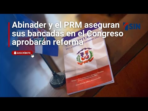 Abinader y PRM aseguran sus bancadas en el Congreso aprobarán reforma constitucional