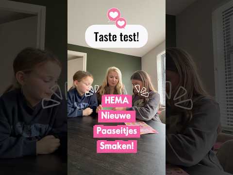 PAASEITJES VAN HEMA TASTE TEST nieuwe smaken proeven paaseieren van HEMA!! #tastetest #kids #moeder