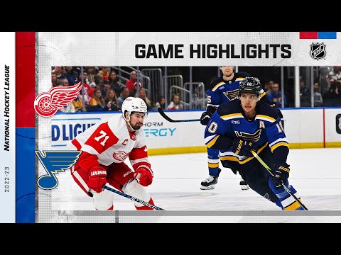 Red Wings @ Blues 3/21 | NHL Highlights 2023