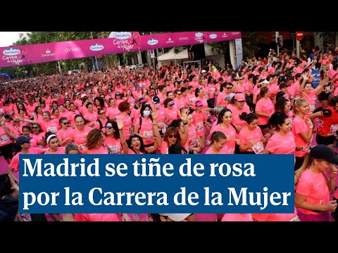 Carrera de la Mujer una marea rosa colorea Madrid con 32 000 corredoras