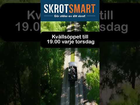 SkrotSmart har öppet hela sommaren i hela Sverige. Kom in med ditt skrot till oss.