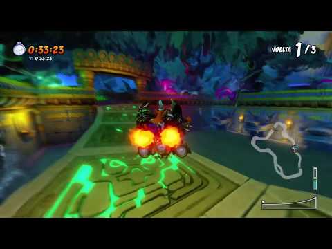 PS4 - Crash Team Racing Nitro Fueled - Oxide Time Trial - Tiny Temple