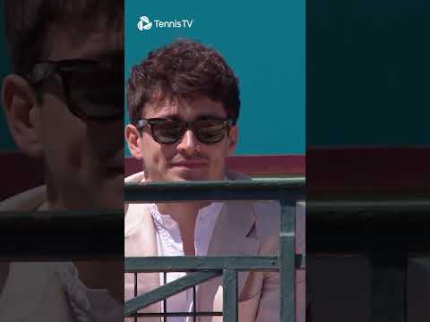 Charles Leclerc All the Feels Watching Tennis In Monte Carlo 😅