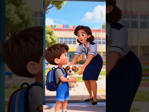 चिंटू कुत्ते के बच्चे को स्कूल में ले गया😛😍 #cat #dog #cartoon #shorts