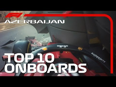 Ricciardo and Kvyat Stuck In Reverse And The Top 10 Onboards: 2019 Azerbaijan Grand Prix