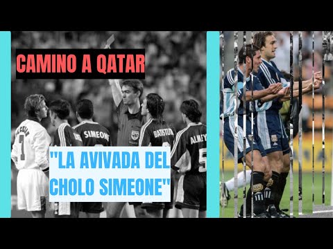 FRANCIA 98  La gran AVIVADA del CHOLO SIMEONE a DAVID BECKHAM