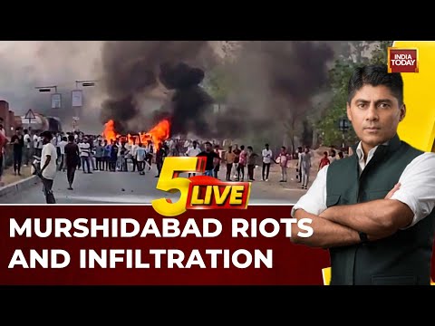 Murshidabad riots: BJP, TMC clash over illegal Bangladeshi infiltration and BSF's role | 5ive Live