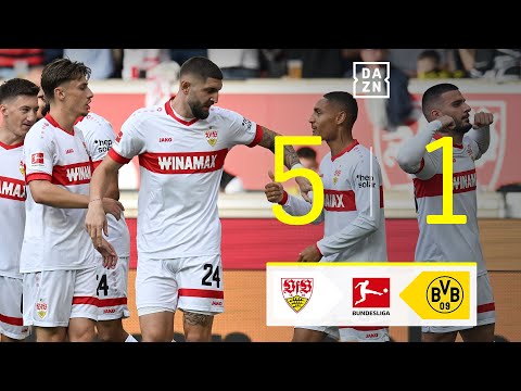 VfB Stuttgart vs Borussia Dortmund (5-1) | Resumen y goles | Highlights Bundesliga