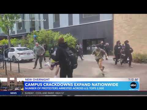 Police work to clear NYU encampment; US campus arrests grow to 2,200