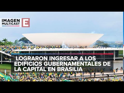 Simpatizantes de Bolsonaro toman las sedes del gobierno de Brasil