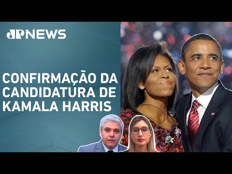 Barack e Michelle Obama são estrela na Convenção Democrata; Favalli e Karina Calandrin analisam