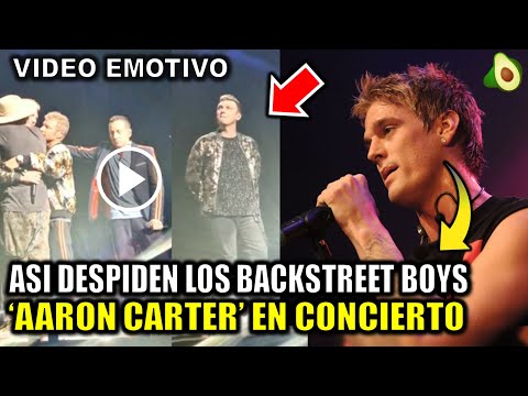 Asi DESPIDEN a Aaron Carter RINDEN HOMENAJE al cantante en pleno concierto los Backstreet Boys 2022
