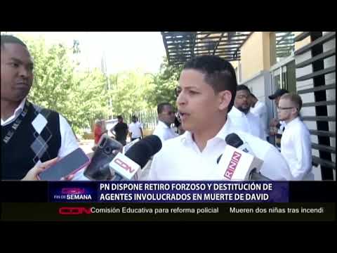Inspectoría PN recomienda retiro y cancelación agentes caso David