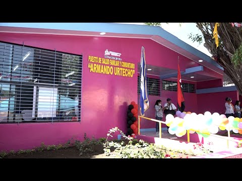 Habitantes beneficiados con puesto de salud en el distrito II de Managua