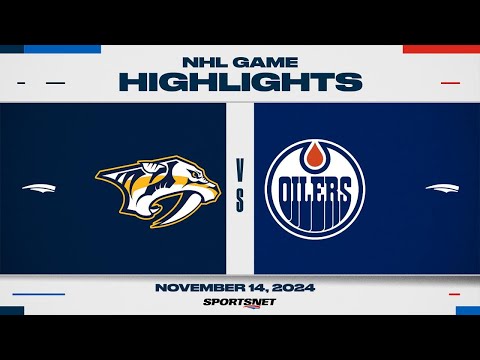 NHL Highlights | Predators vs. Oilers - November 14, 2024