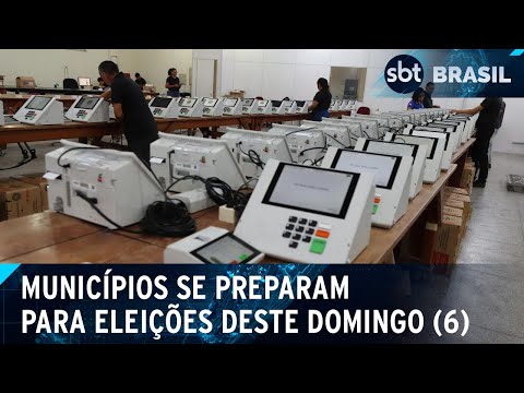 Zonas eleitorais finalizam preparação para eleições municipais | SBT Brasil (05/10/24)