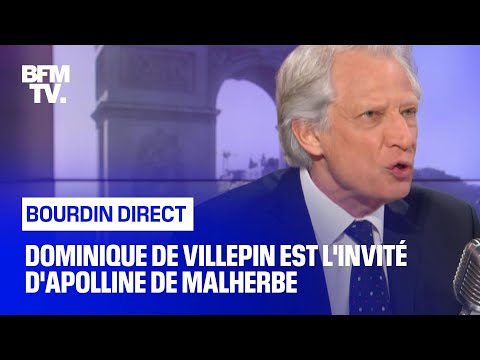 Dominique de Villepin face à Apolline de Malherbe en direct