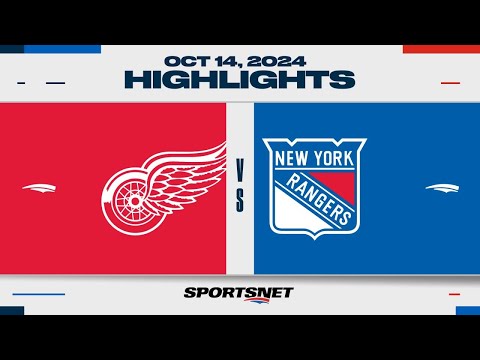 NHL Highlights | Red Wings vs. Rangers - October 14, 2024